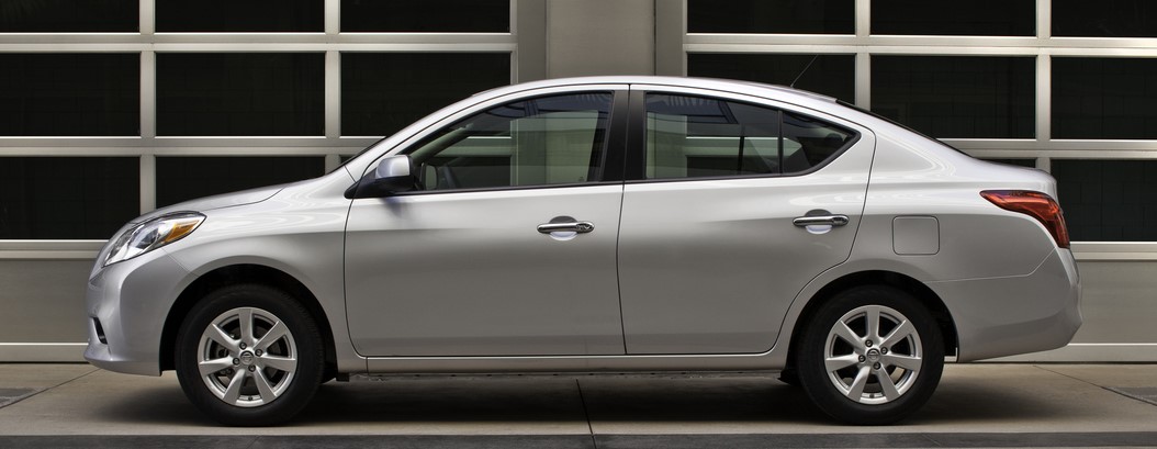 A side view of the 2012 Nissan Versa