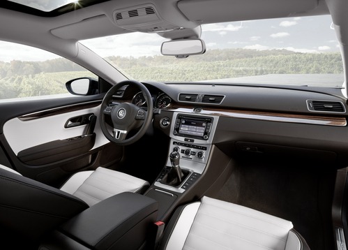 The front seats of the 2013 Volkswagen CC
