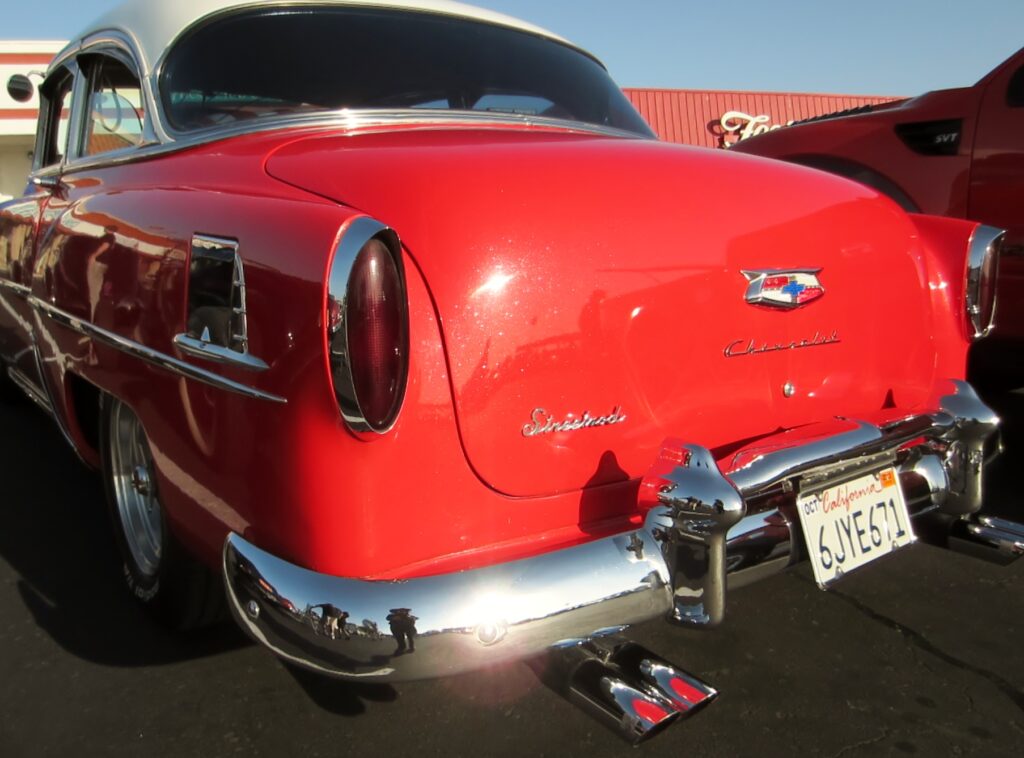 Sparkly paint on this ’54. 