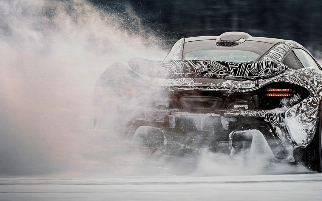McLaren P1 winter testing, video and photo