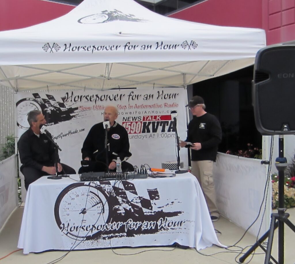 Dave McClelland on the “Horsepower for an Hour” broadcast.