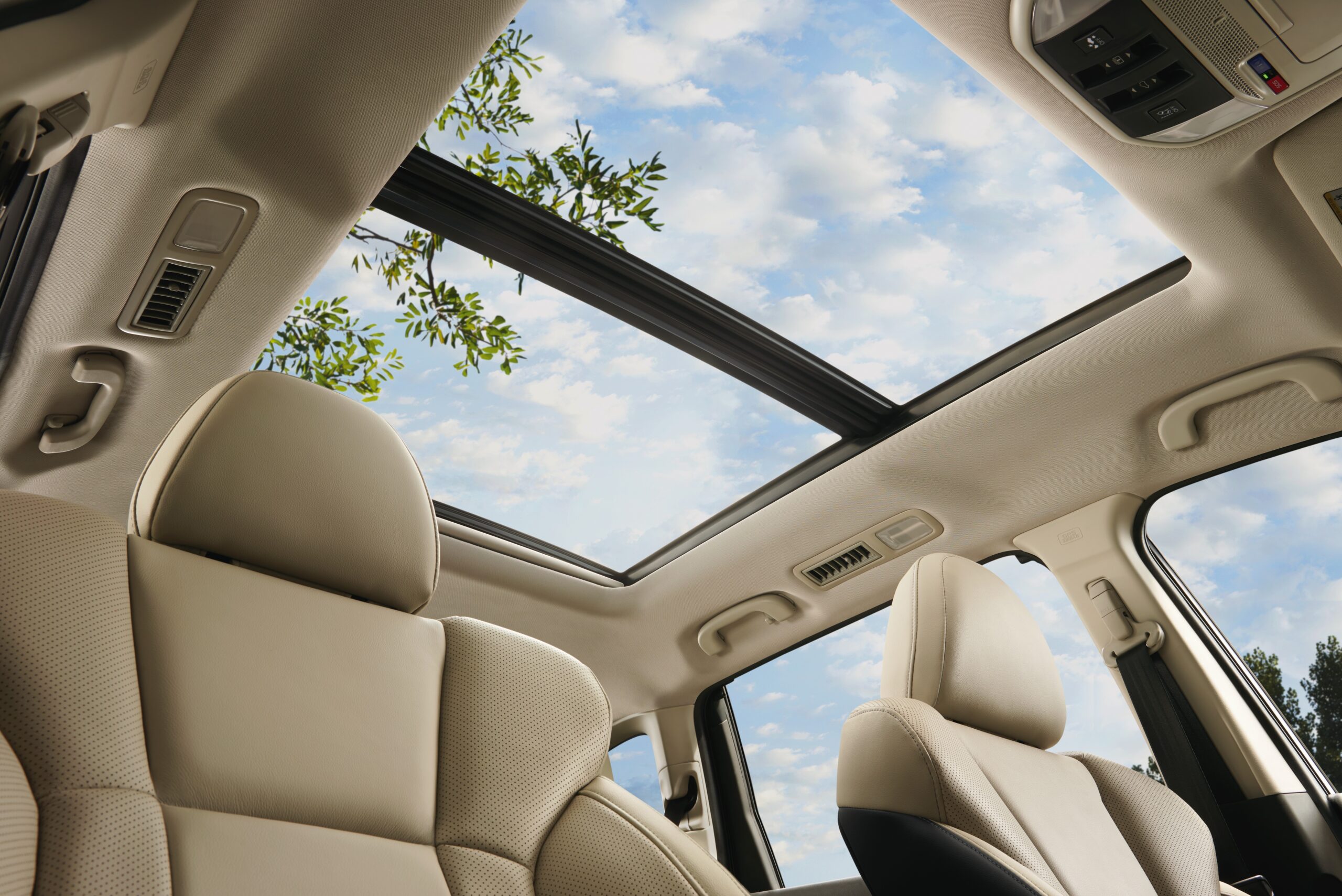 The large sunroof in the new new SUV