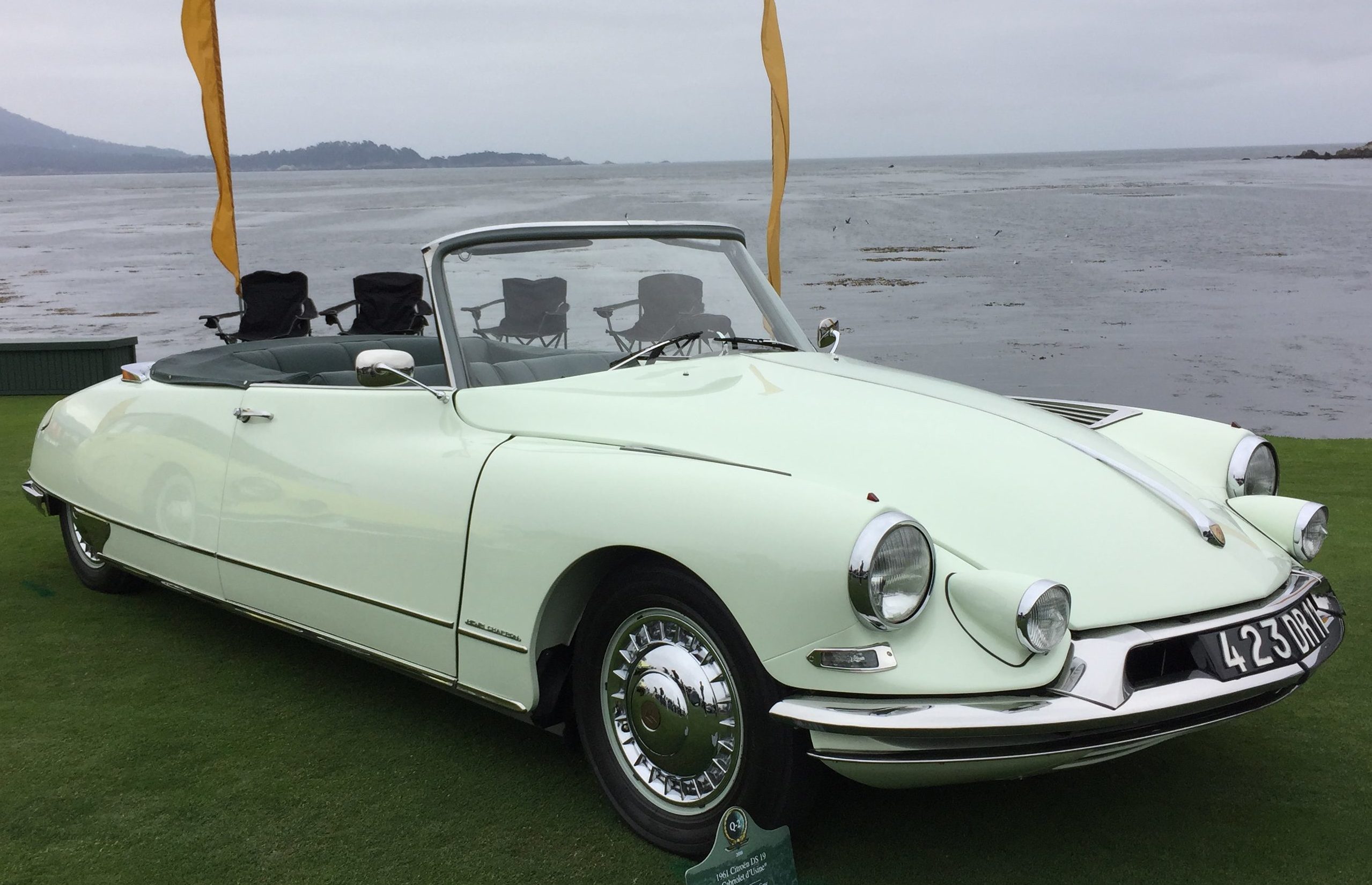 1961 Citroen DS 19, Cabriolet d’Usine. It was awarded the Center for Automotive Research at Stanford.