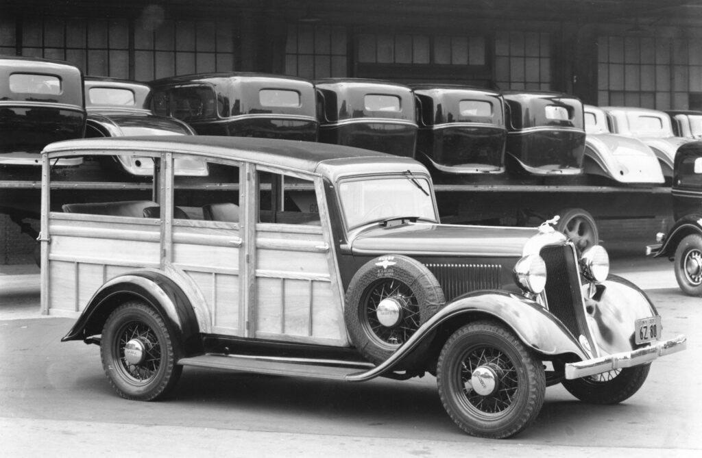 The 1930s Dodge Westchester woodie wagon.