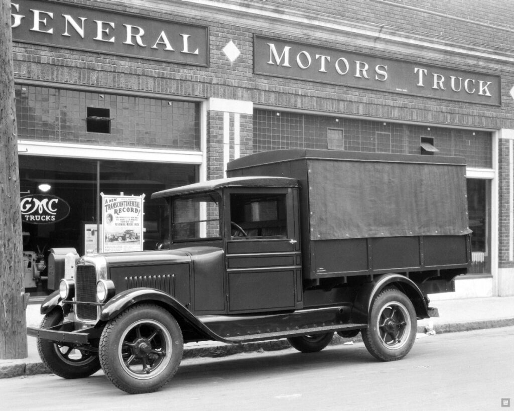 a 1928 GMC Canopy Express