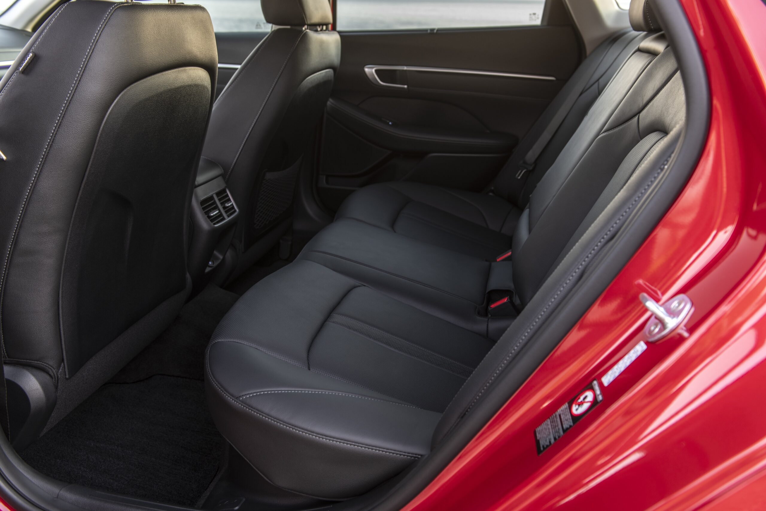 Back-seat space is adult-class for long thigh support and 34.8 inches of legroom.