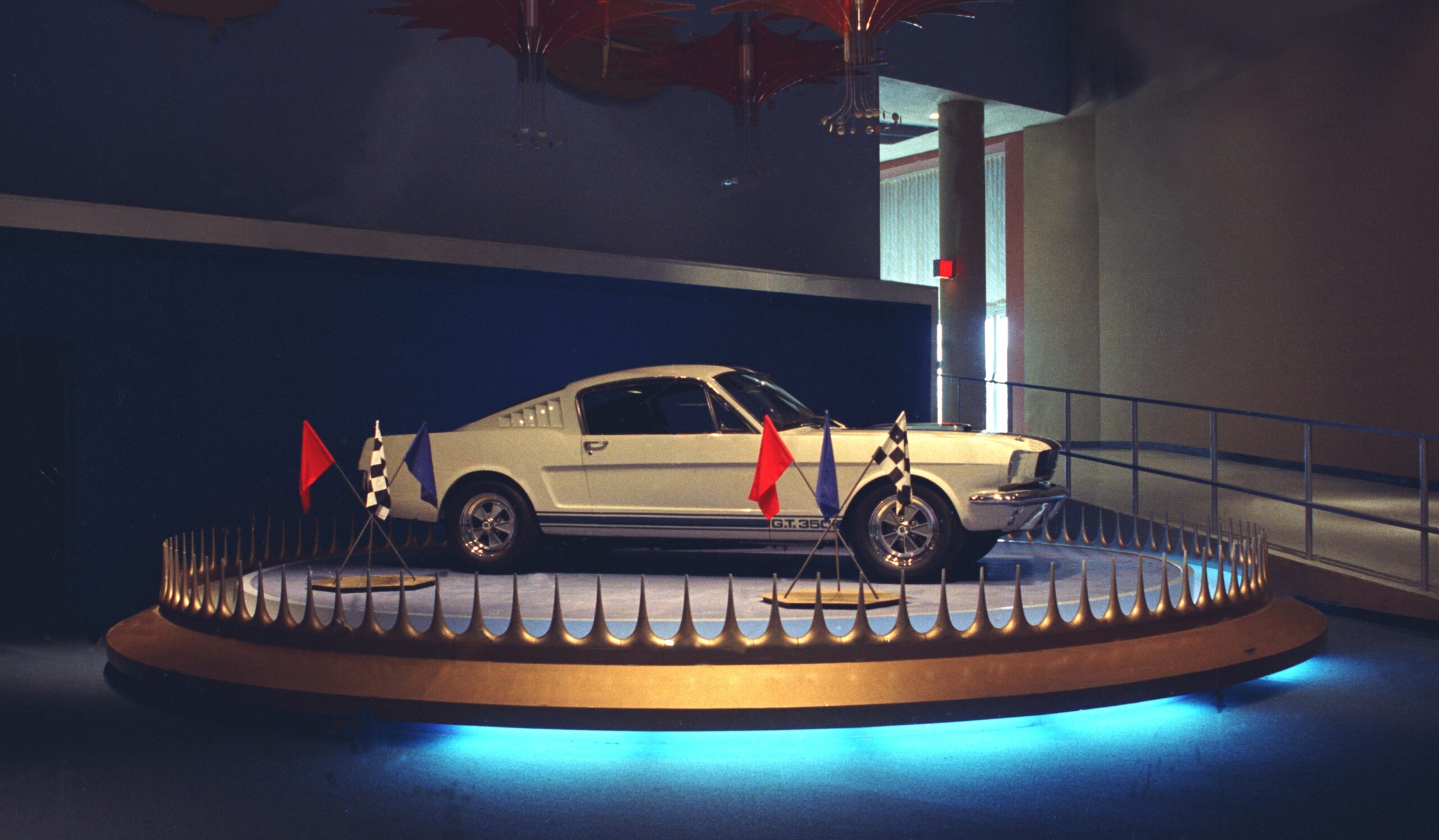 A 1965 Ford Mustang GT350 in the Ford Pavilion at the 1964 World's Fair