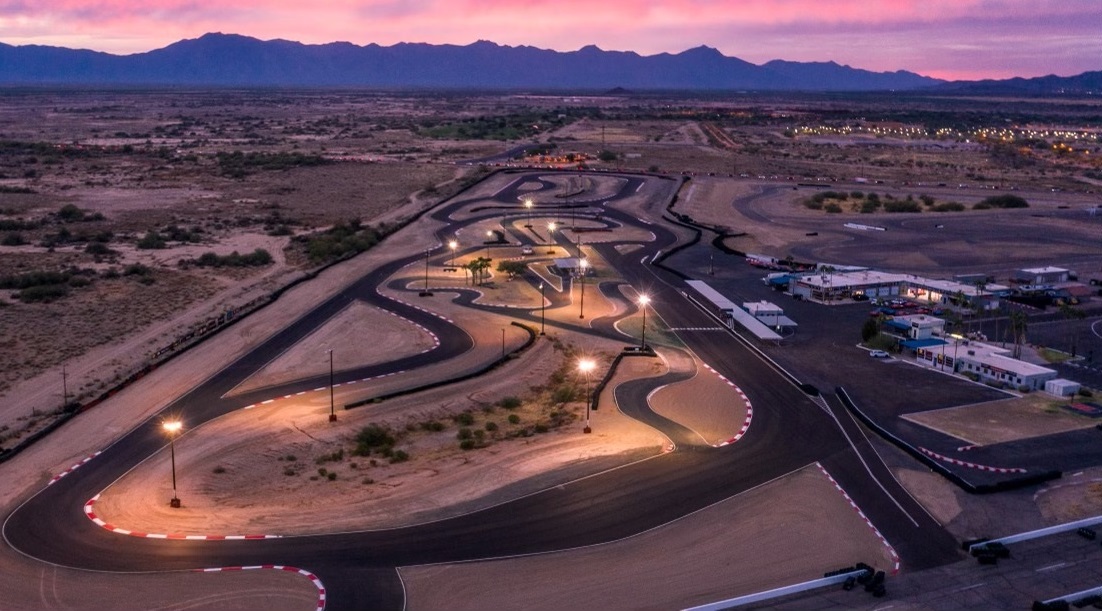 An overview of the Radford track.