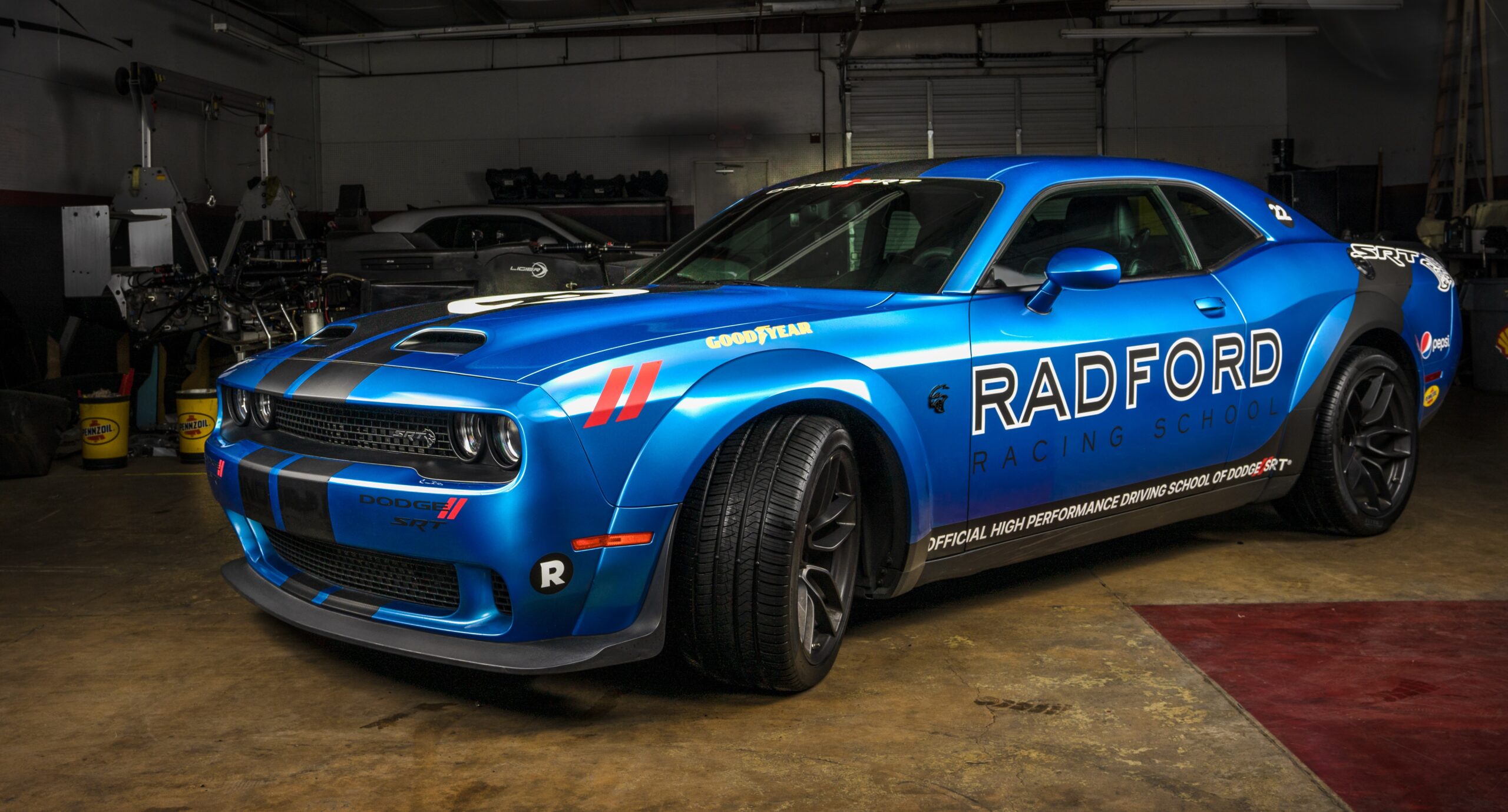 A Radford school Dodge Challenger.