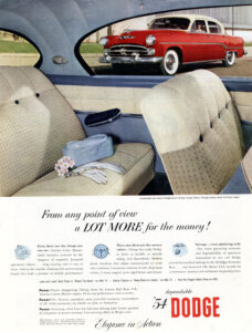 1954 Dodge print advertisement.