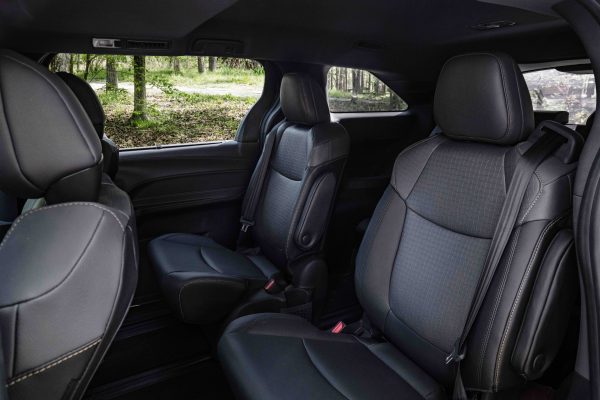 The 2021 Toyota Sienna Woodland Edition second row captain's chairs.