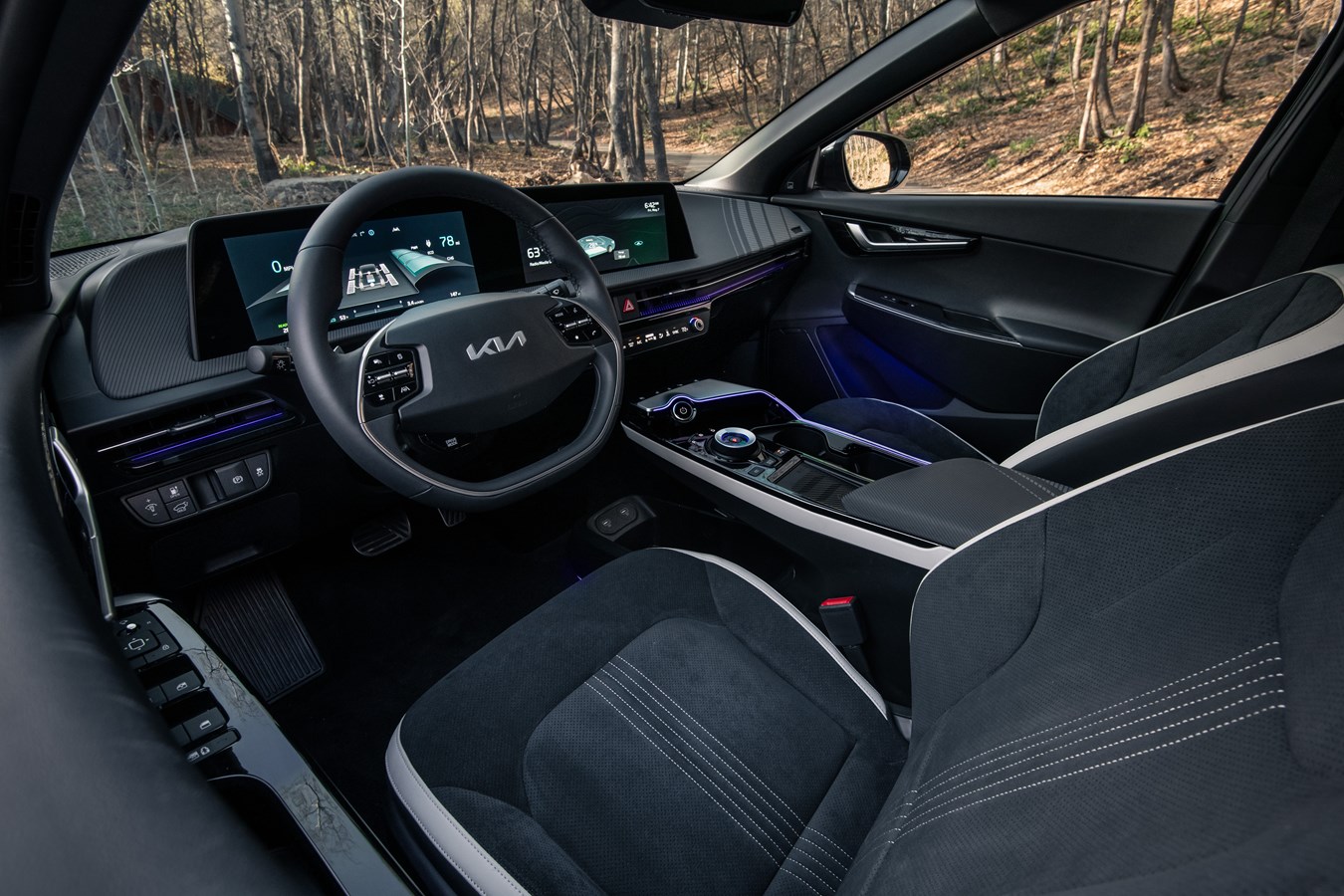 2022 EV6 interior materials.