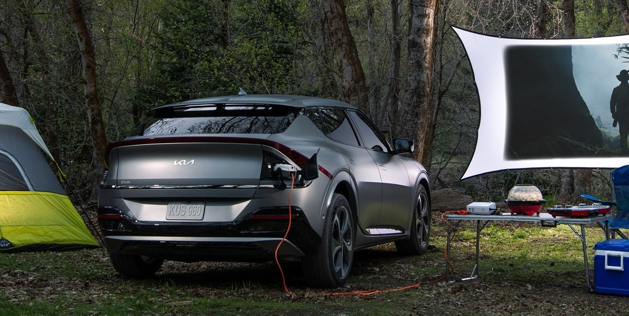 2022 EV6 will be a mobile power source for computers, camping, tailgating and home back-up.