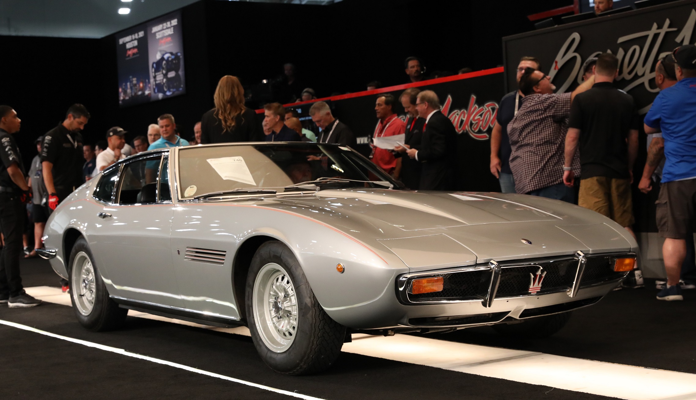 Frank Sinatra's 1970 Maserati Ghibli that sold at the Barrett-Jackson auction in Las Vegas