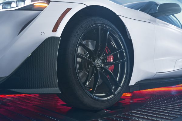 A tire and wheel of the Supra A91-CF Edition