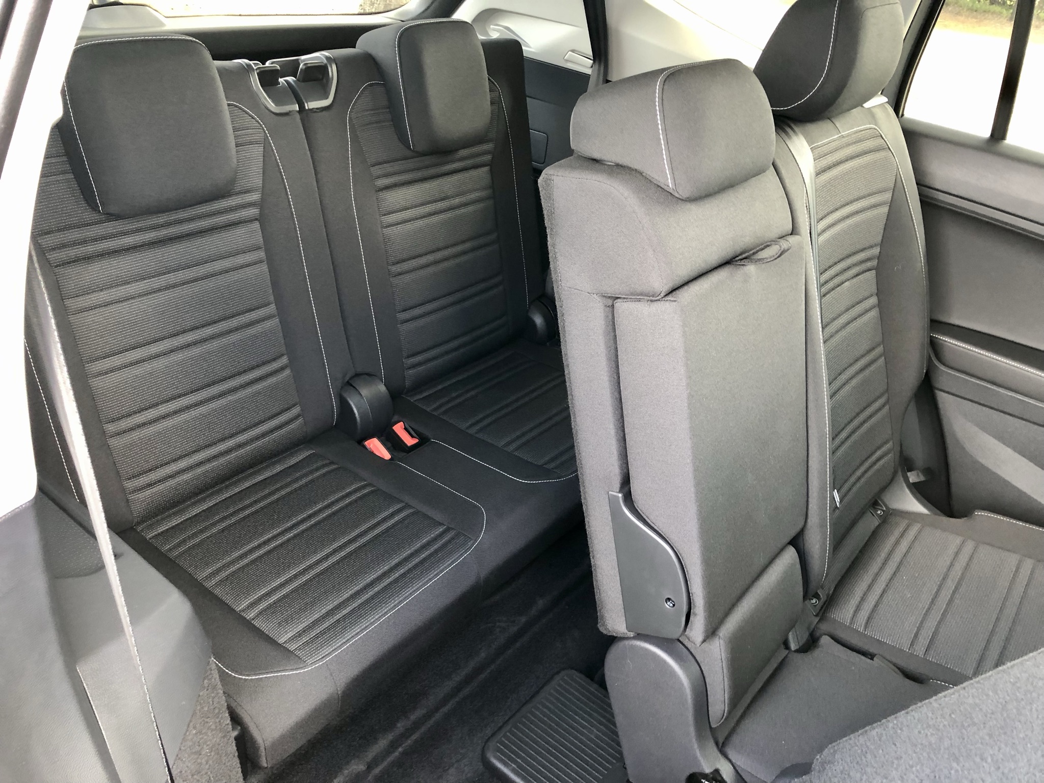 The third row of seats in the Tiguan