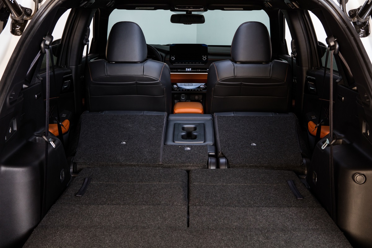 The open cargo area in the Outlander