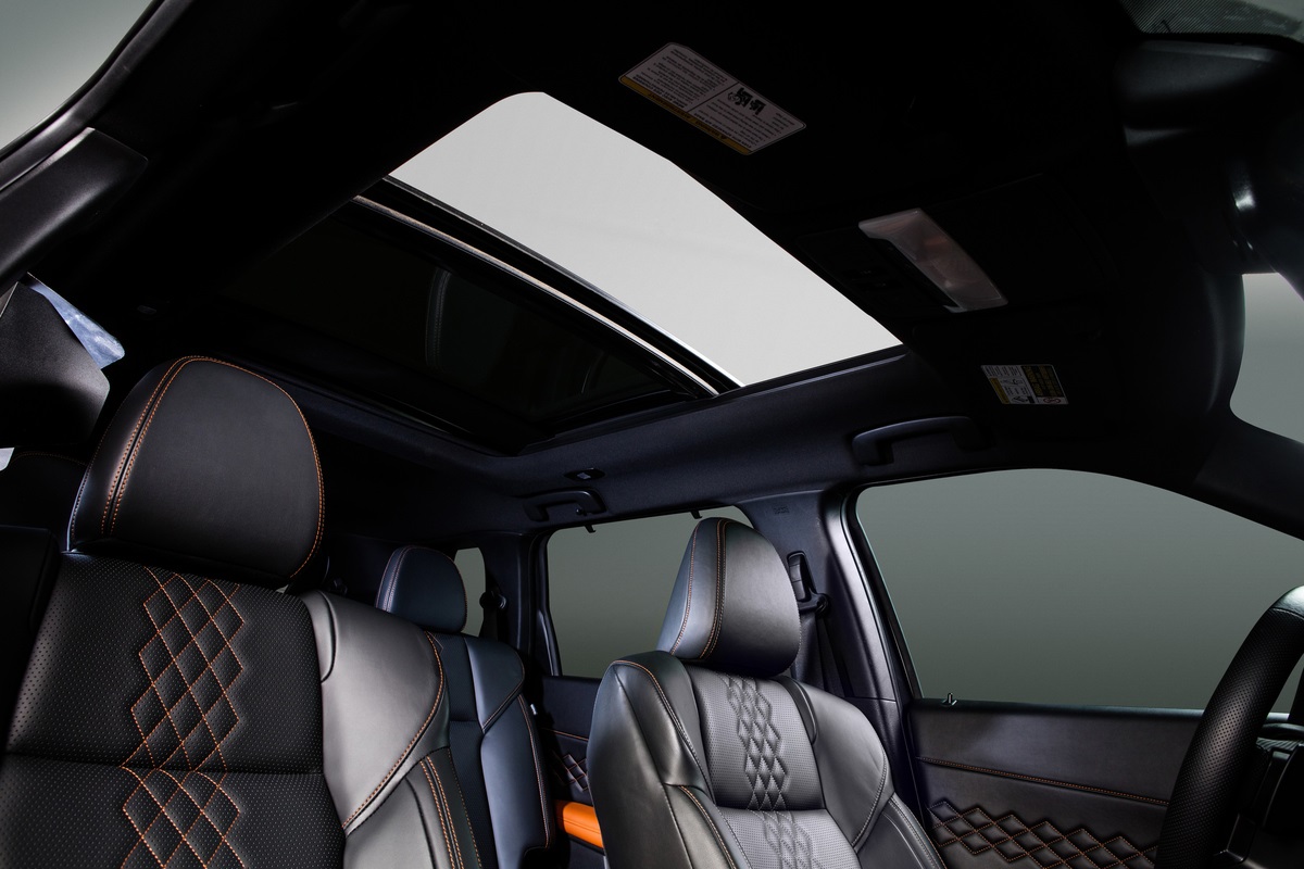 The Outlander's panoramic sunroof
