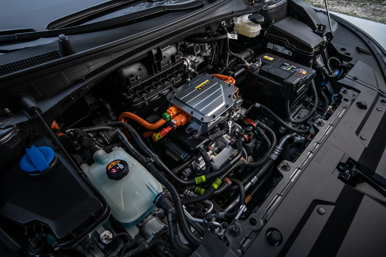 The front motor of the Kia EV6 AWD