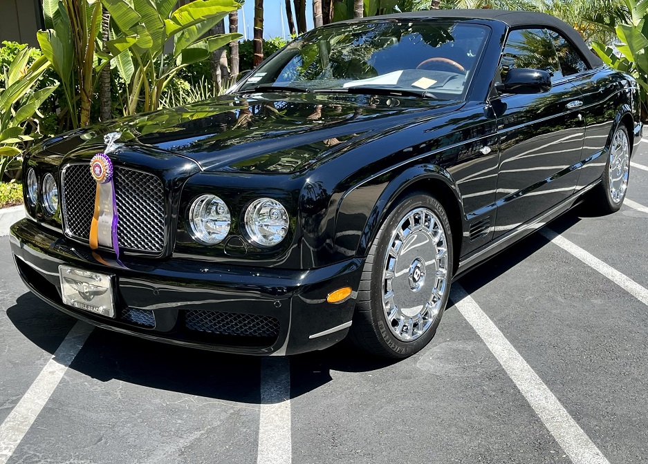 A black 2010 Bentley Azure T drophead coupe
