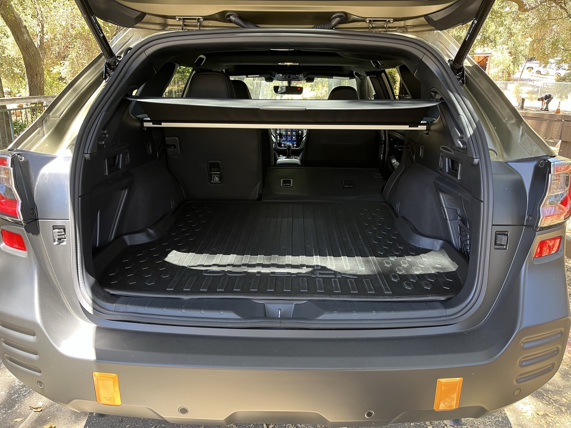 Fold the seatbacks for up to almost 7 feet of length, which means car camping is very doable.