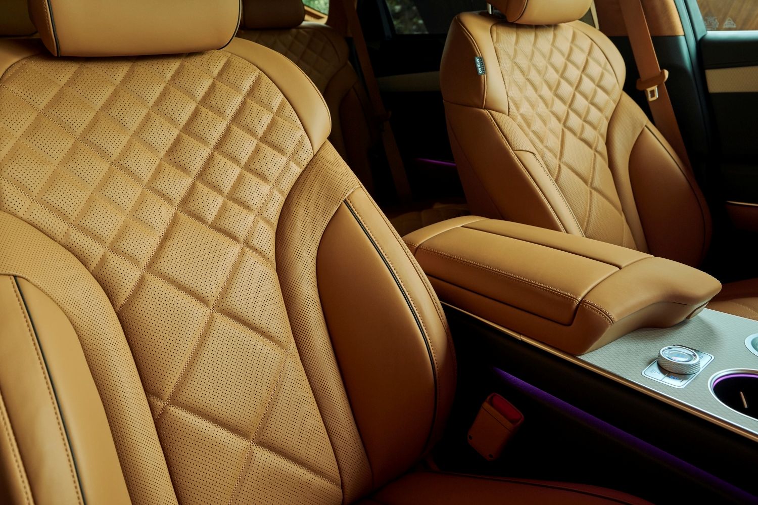 The quilted Nappa leather is impressive and inviting to the touch.