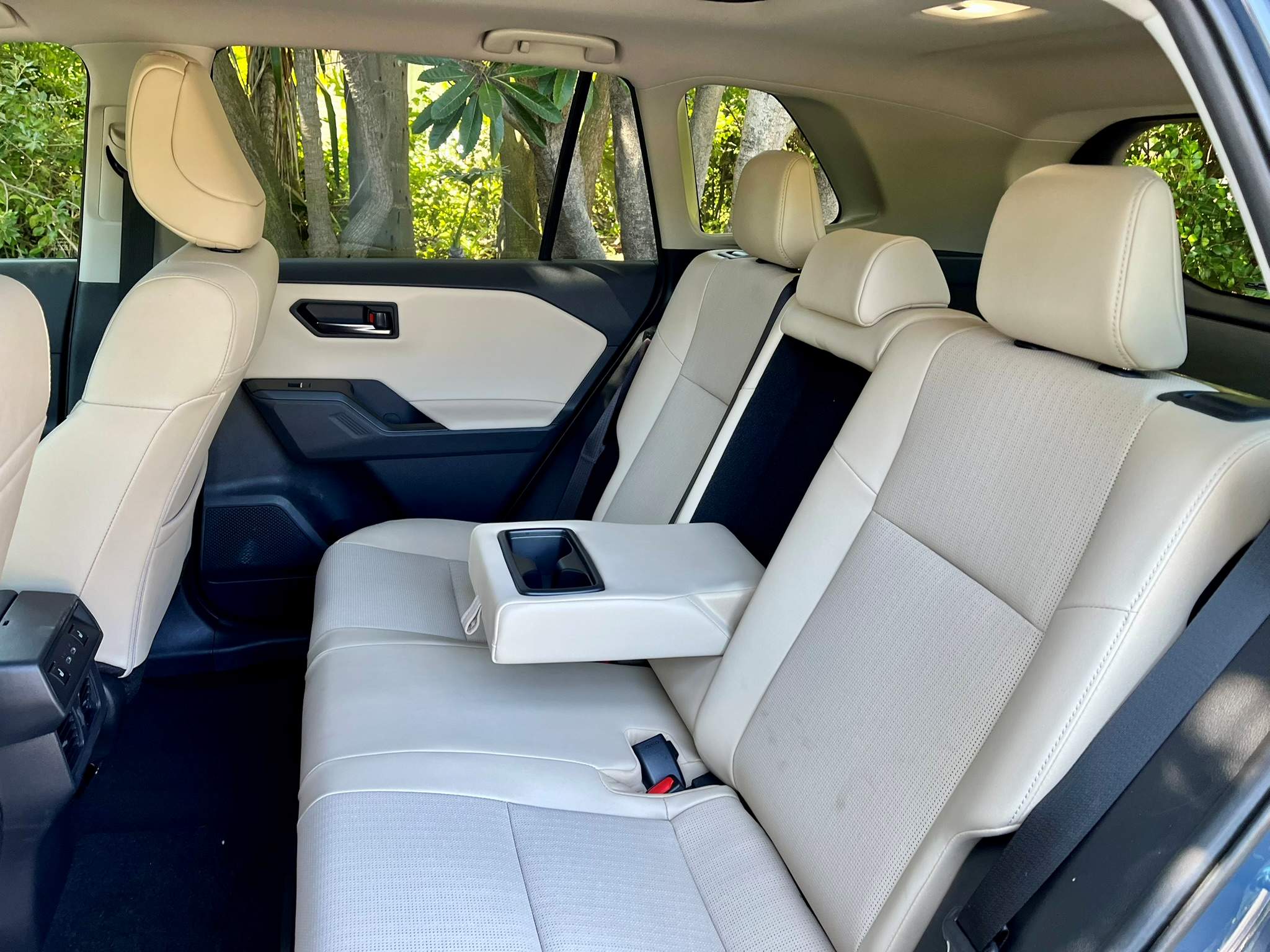 Back seat legroom of 37.8 inches is reasonably comfortable for adults.