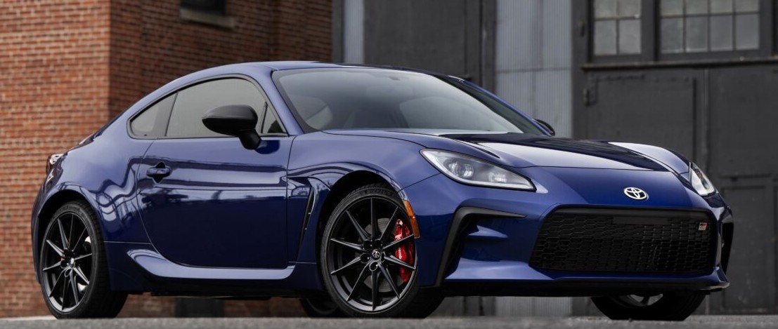 A blue 2027 Toyota GR*^